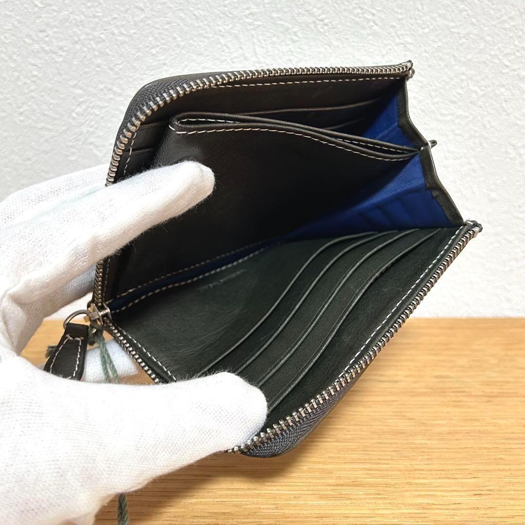 未使用 ハンティングワールド ケース L字ファスナー グリーン