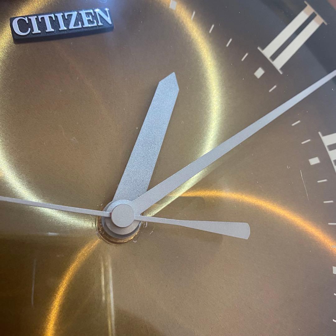 CITIZEN リペイント　壁掛時計 ミッドセンチュリー　昭和レトロ　オレンジ