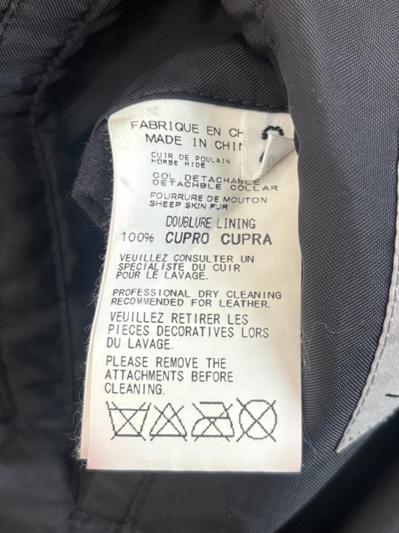 Yohji Yamamoto POUR HOMME シングルライダースジャケット