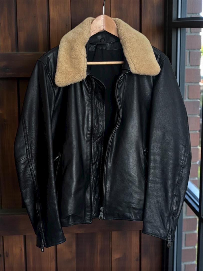 Yohji Yamamoto POUR HOMME シングルライダースジャケット