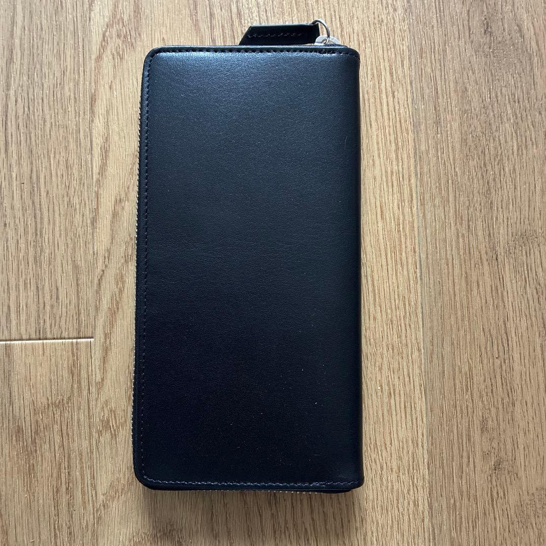 【未使用品】トミーヒルフィガー ロゴ ラウンドジップ 長財布 ブラック 箱付き