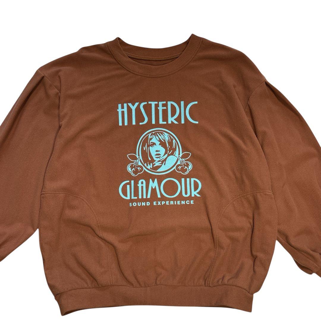 HYSTERIC GLAMOUR ブラウン長袖カットソー FREE
