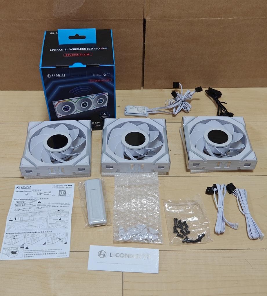 つくね餅様用　LianLi 120mm FAN WIRELESS リバースモデル