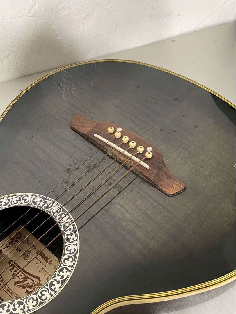 ウラン Aria AMB-35S エレアコ ギター 希少 サイン入り