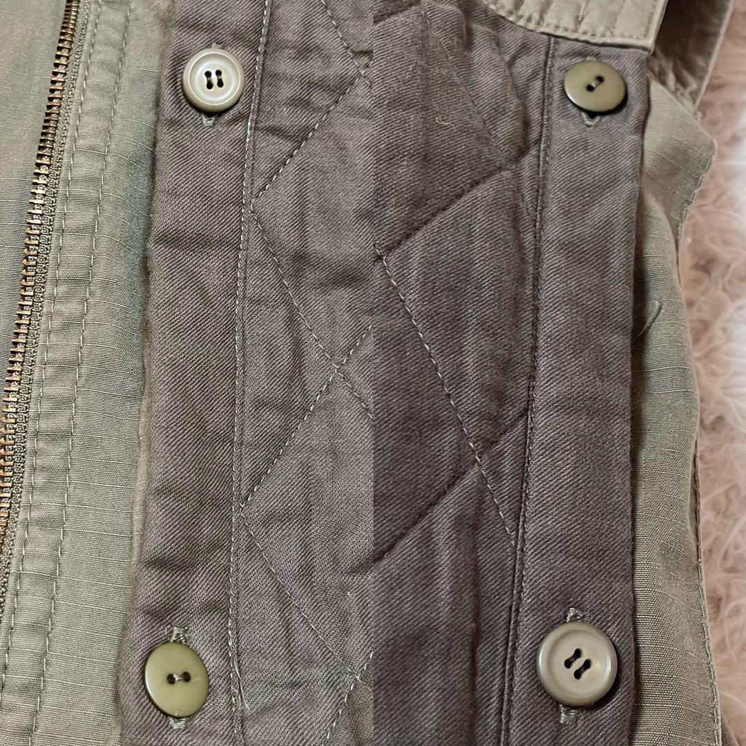 BURBERRY BLUE LABEL キルティングライナー付きモッズコート