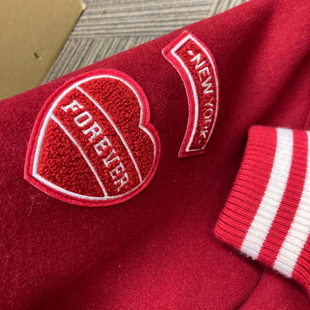 【COACH】パッチ付きウールバーシティジャケット