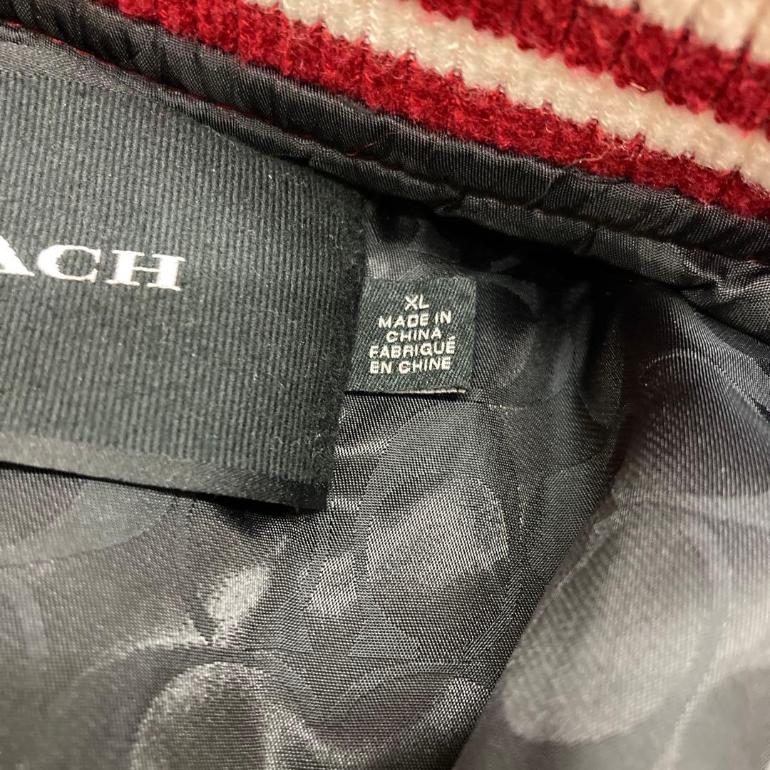 【COACH】パッチ付きウールバーシティジャケット