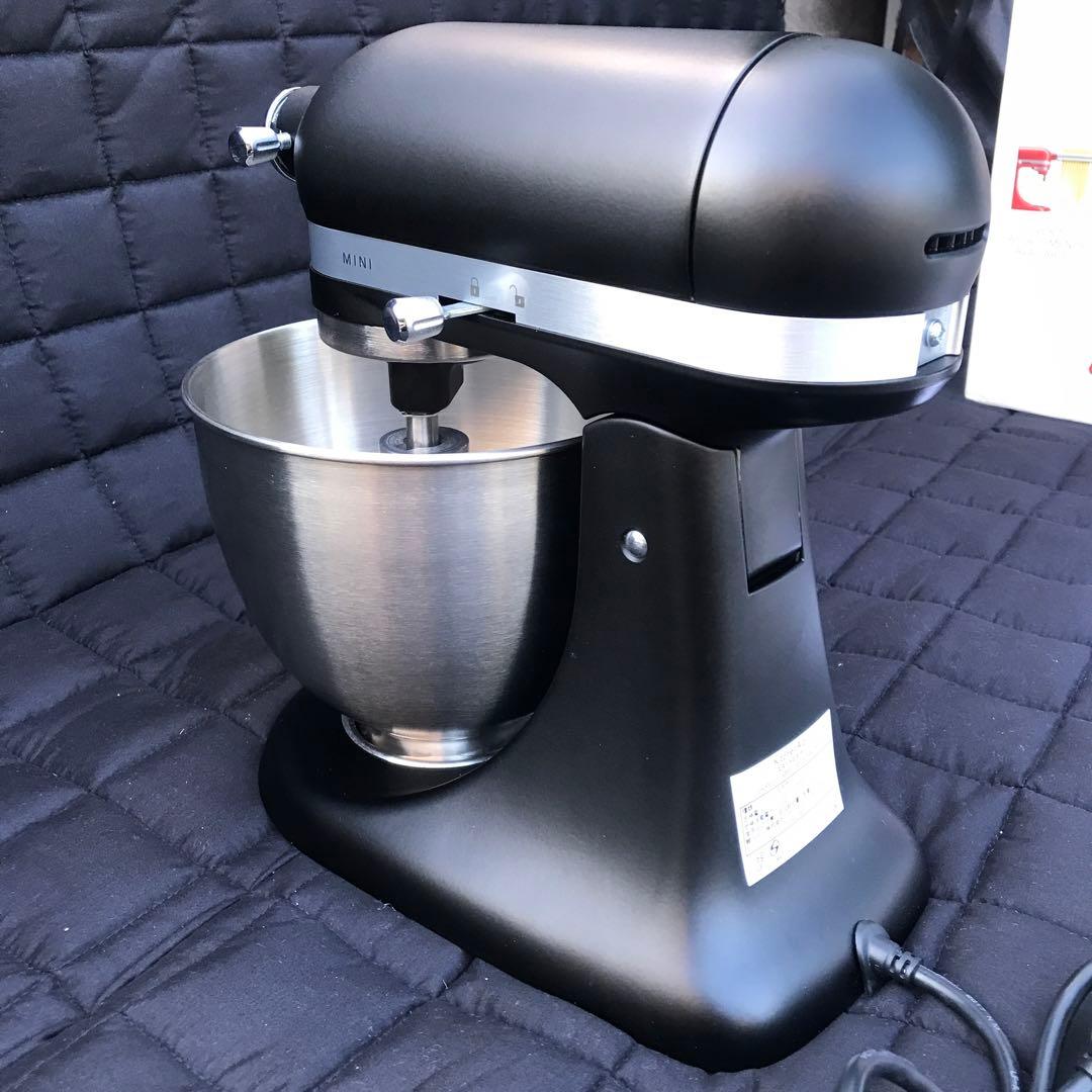 極美品 3.3Lブラック フードグラインダー付 キッチンエイド スタンドミキサー