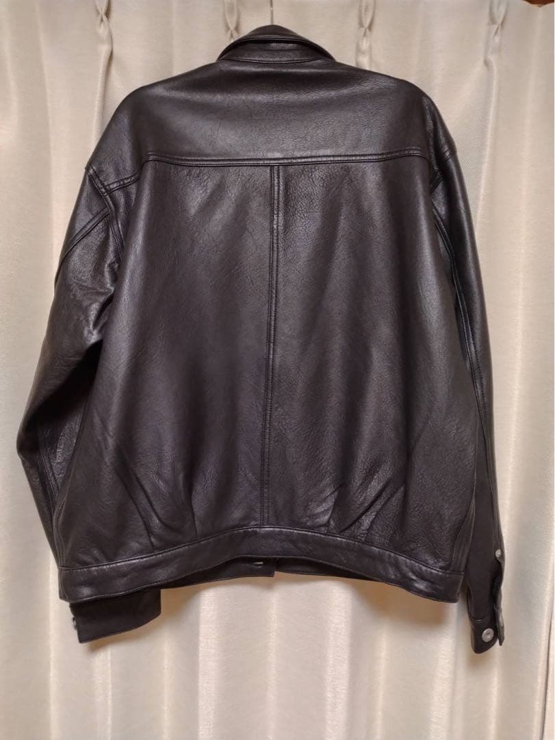 新品 ジャーナルスタンダード ラムレザー トラッカージャケット ブラック L