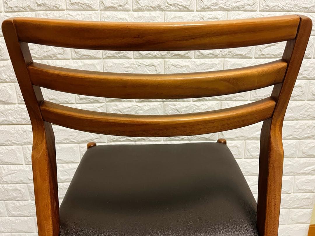 筑波産商　ダイニングチェア　2脚　椅子カバー付き