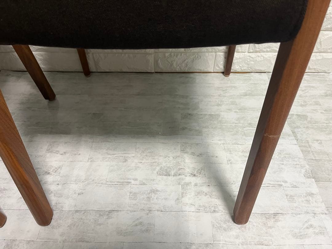 筑波産商　ダイニングチェア　2脚　椅子カバー付き