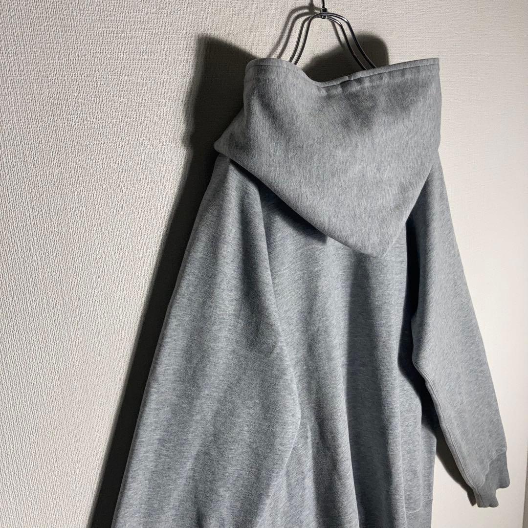 【美品】A Bathing Ape フルジップパーカー ロゴ グレー XL.