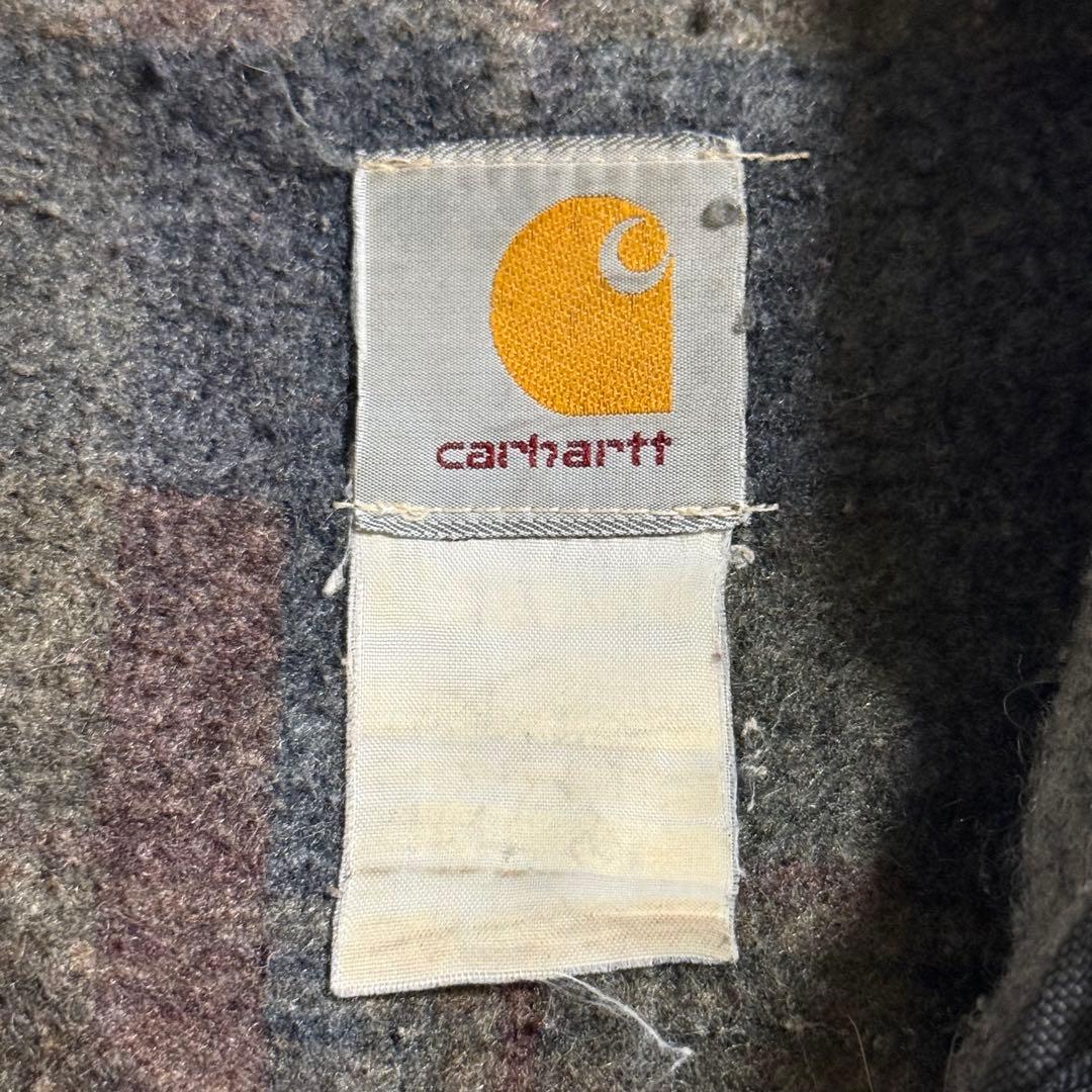 90s 00s カーハート PTL デトロイトジャケット ツイル地 ダークグレー