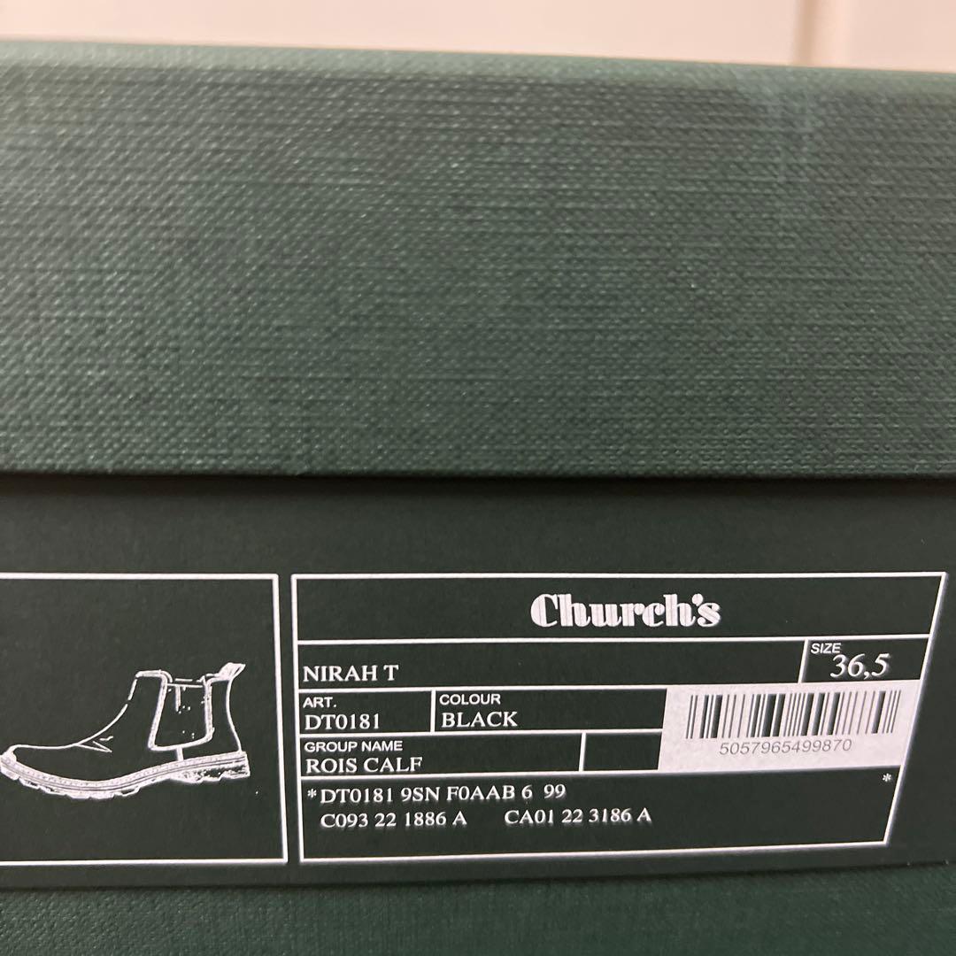 新品　CHURCH’S NIRAH サイドゴア　チェルシー　ブーツ　EU36.5