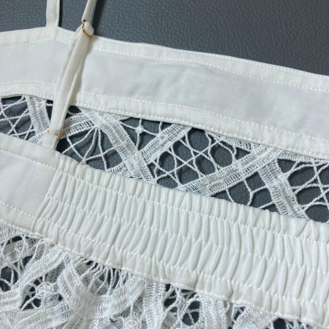 【クマミ】23区　エンブロイダリージャージーレースキャミソール 48