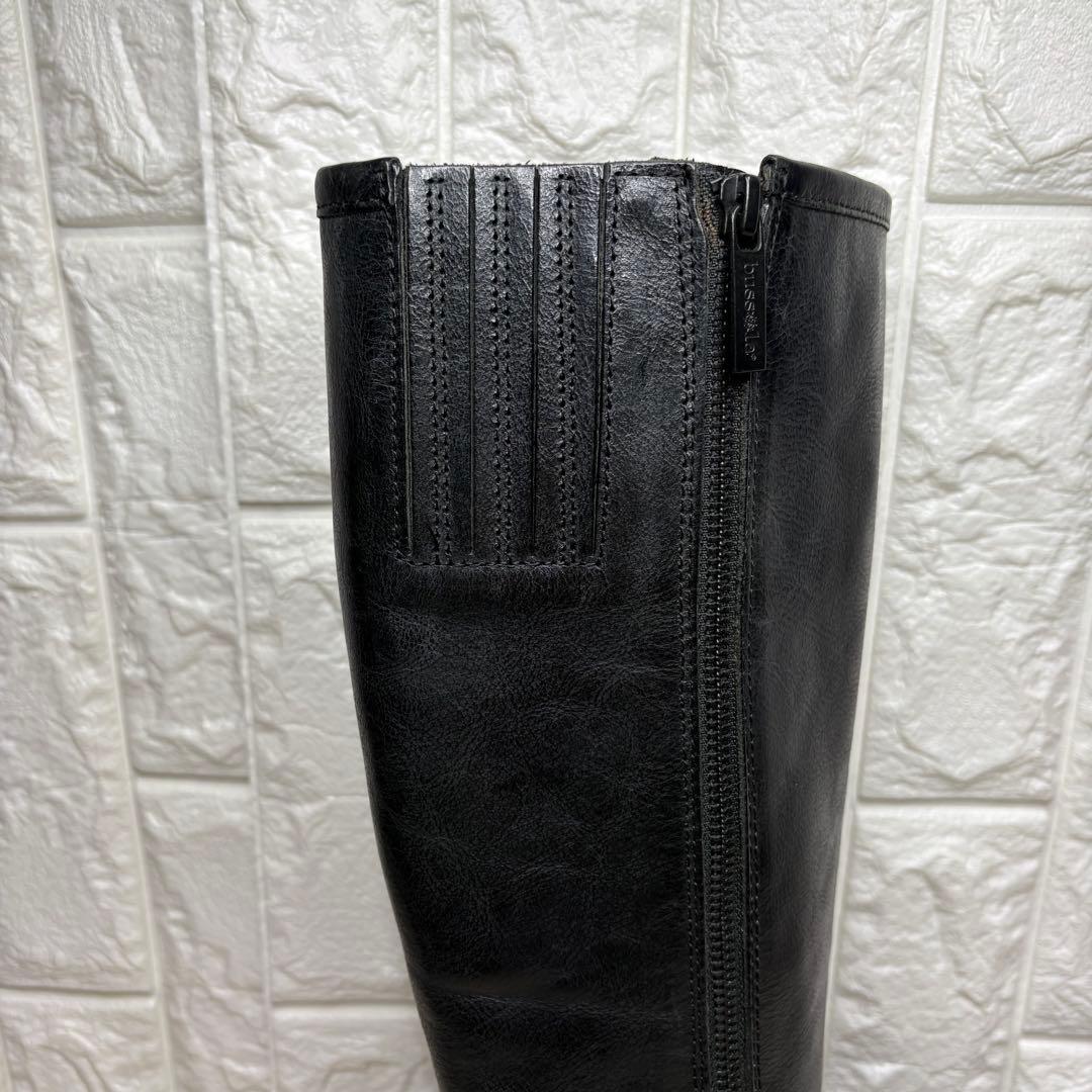 【未使用級】 bussola ロングブーツ エンジニア レザー 24.5
