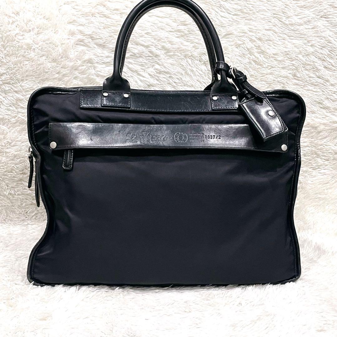 美品 Felisi フェリージ ビジネスバッグ 黒 8637/2 ブリーフケース