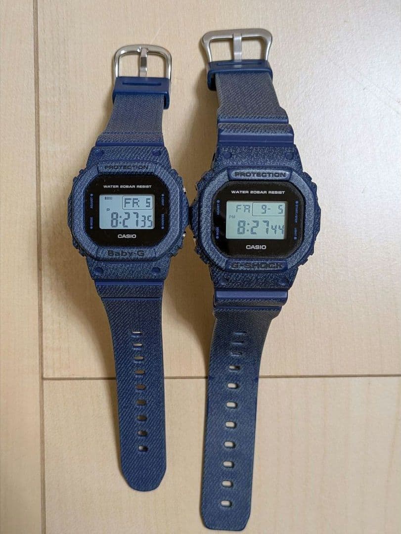 G-SHOCK Baby-G ネイビー デジタル腕時計セット