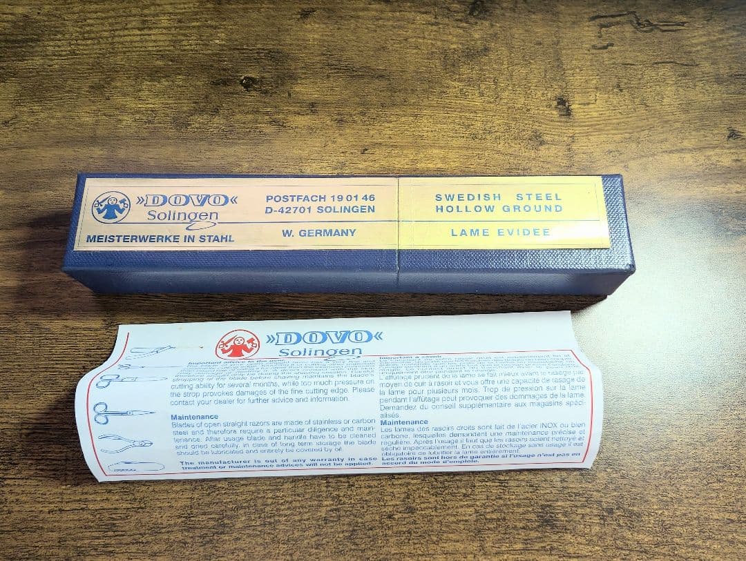 ドボ　DOVO　西洋カミソリ　ゾーリンゲン