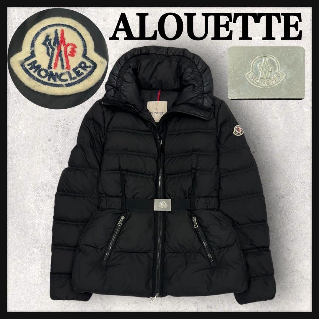 11790【QR鑑定済】モンクレール ALOUETTE ダウンジャケット 黒