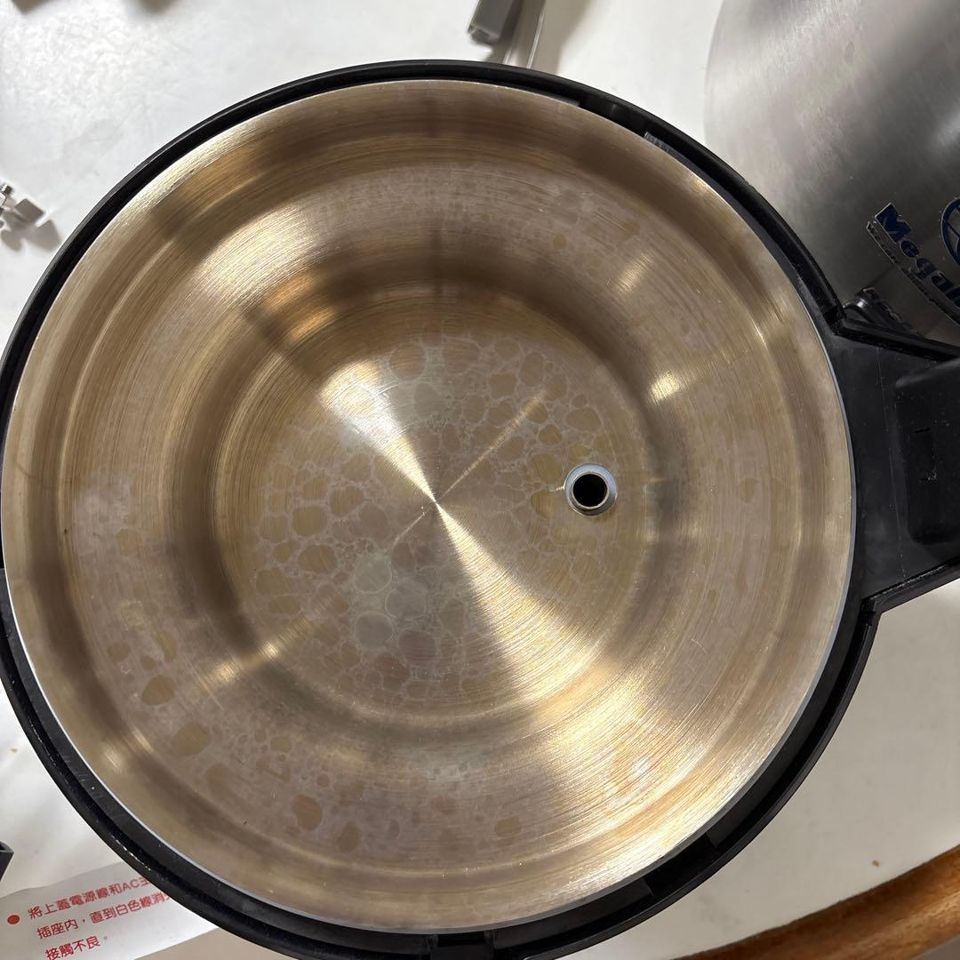 メガホーム　蒸留水機　黒　シルバー　本体　ガラス容器　セット