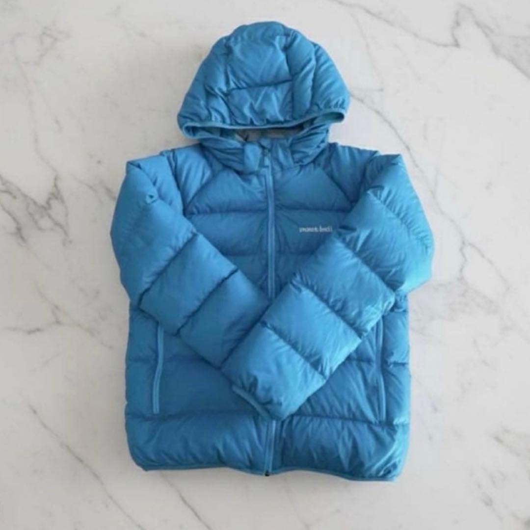 mont-bell ダウンジャケット 水色　短丈