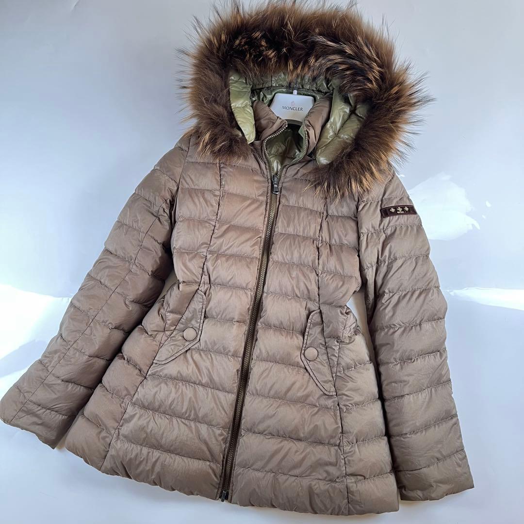 【美品】タトラス TATRAS リバーシブル ダウンジャケット カーキ ファー