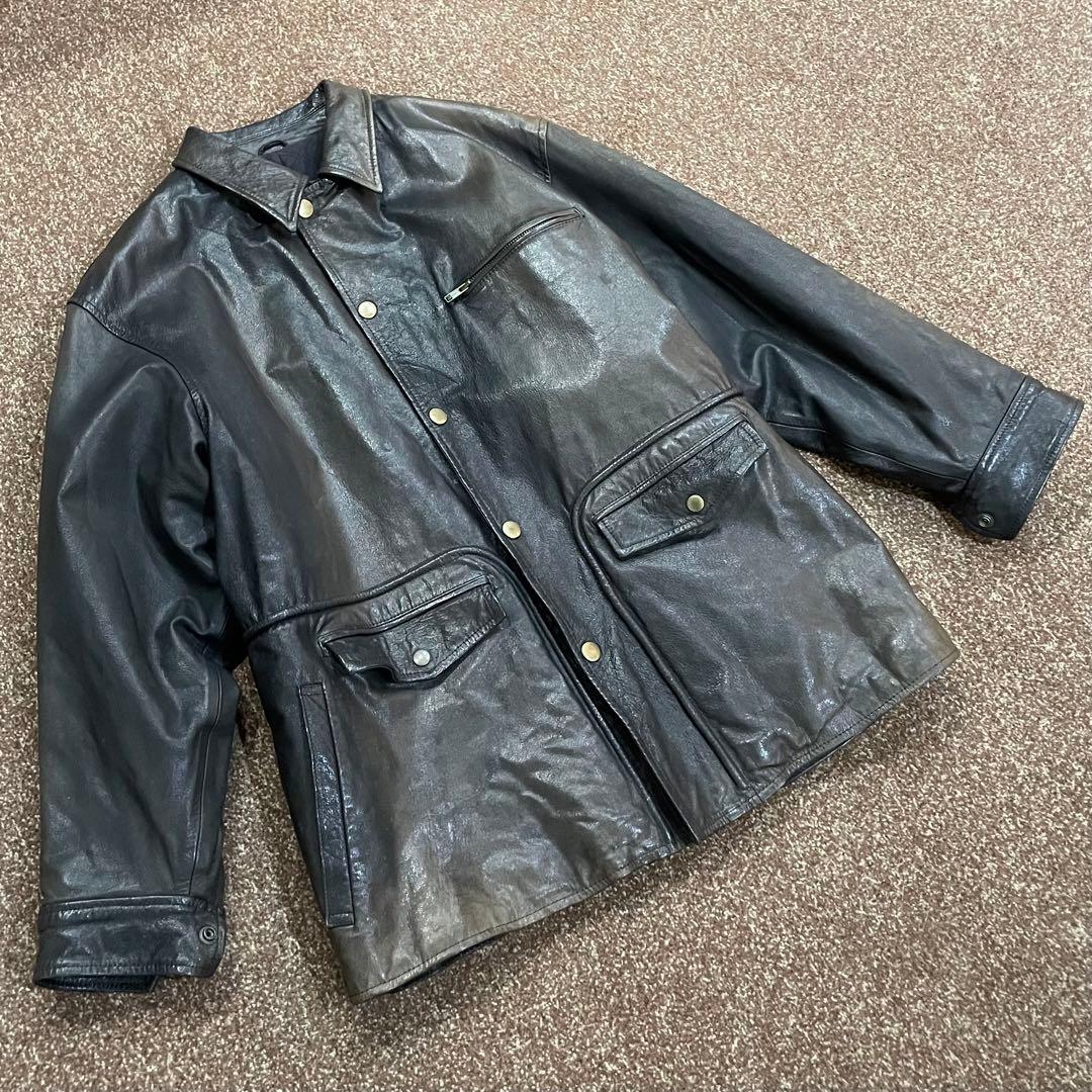 COMME des GARCONS コムデギャルソン レザージャケット ラム