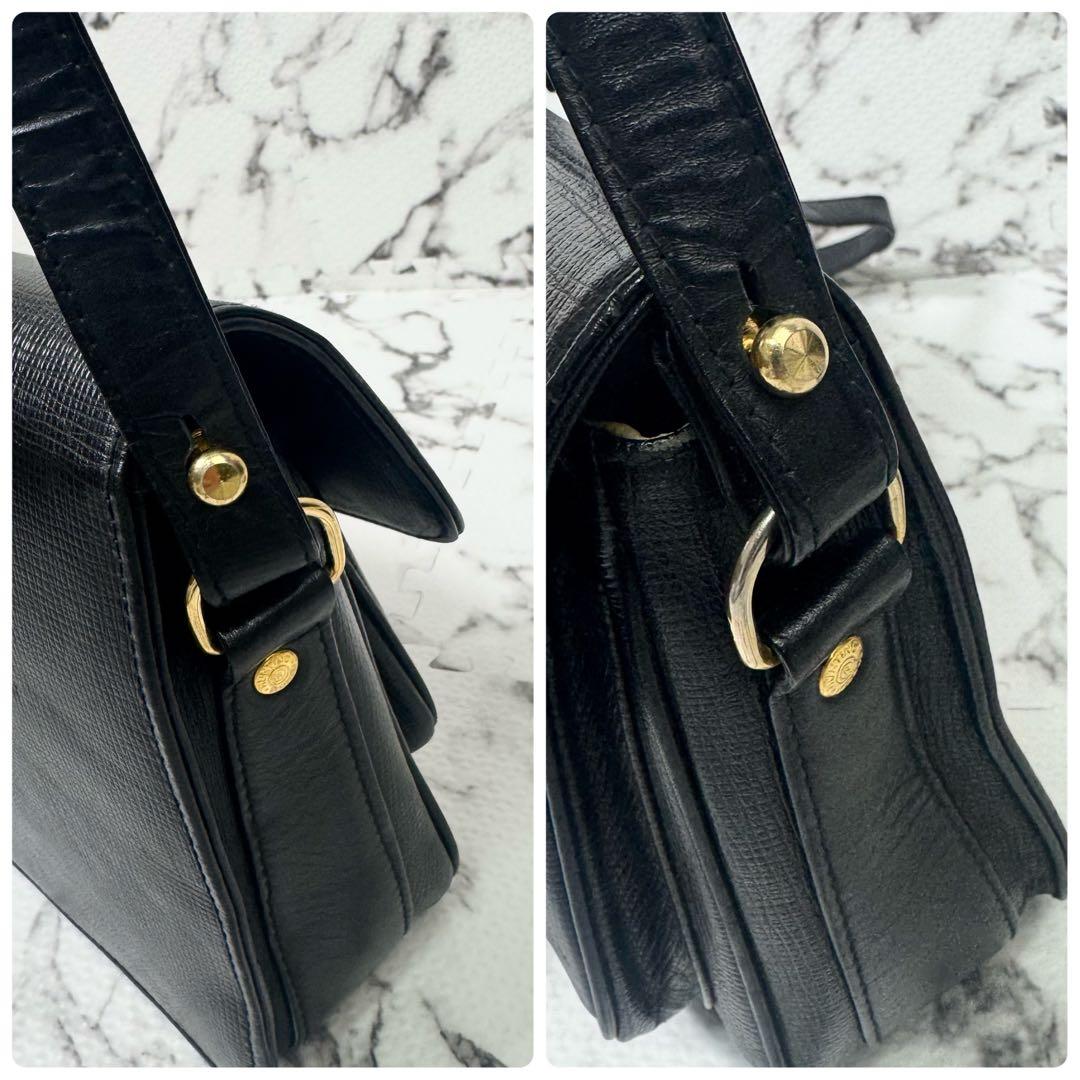 【美品】ハンティングワールド　キャリーオール　メッセンジャーバッグ　レザー　黒