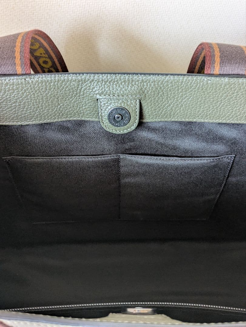 【美品】COACHスミスレザートートバッグラージサイズ