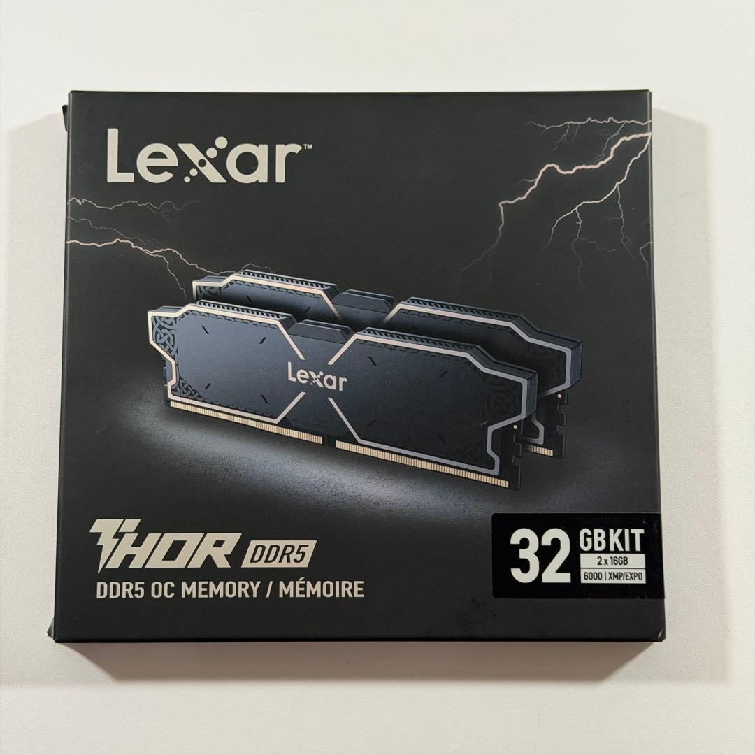 【新品未開封】Lexar DDR5-6000 32GBメモリ（16GBx2）