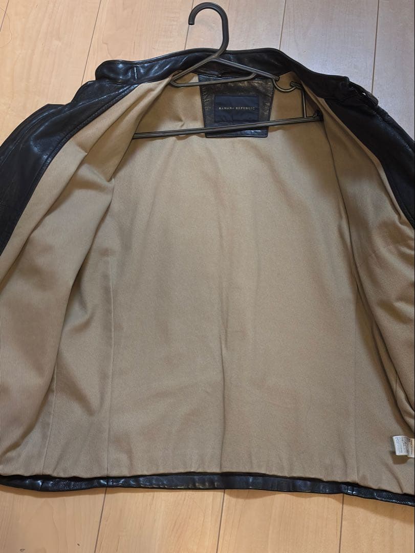 BANANA REPUBLIC ブラック レザー ジャケット