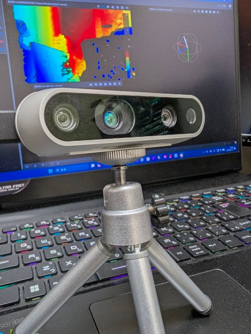 Intel REALSEMSE D435i 深度カメラ