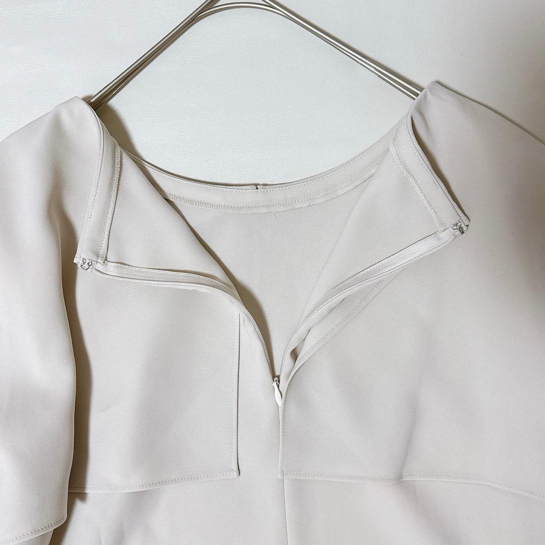 メグルー様　美品◎ANAYI アナイ ストレッチクロスケープ 長袖ブラウス 38