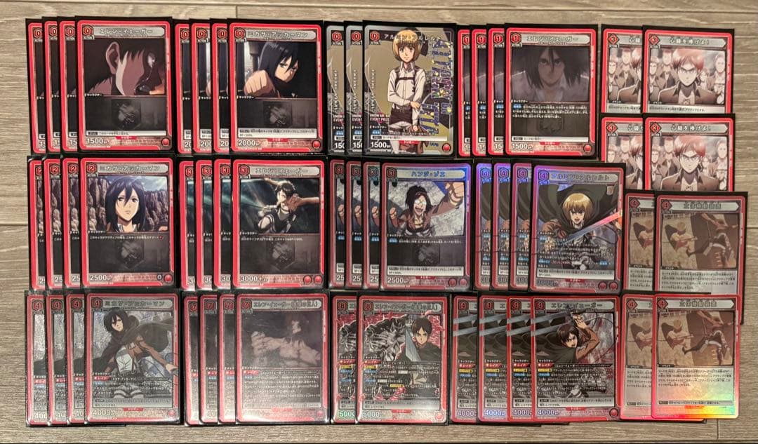 ユニオンアリーナ 進撃の巨人 赤 エレン デッキパーツ