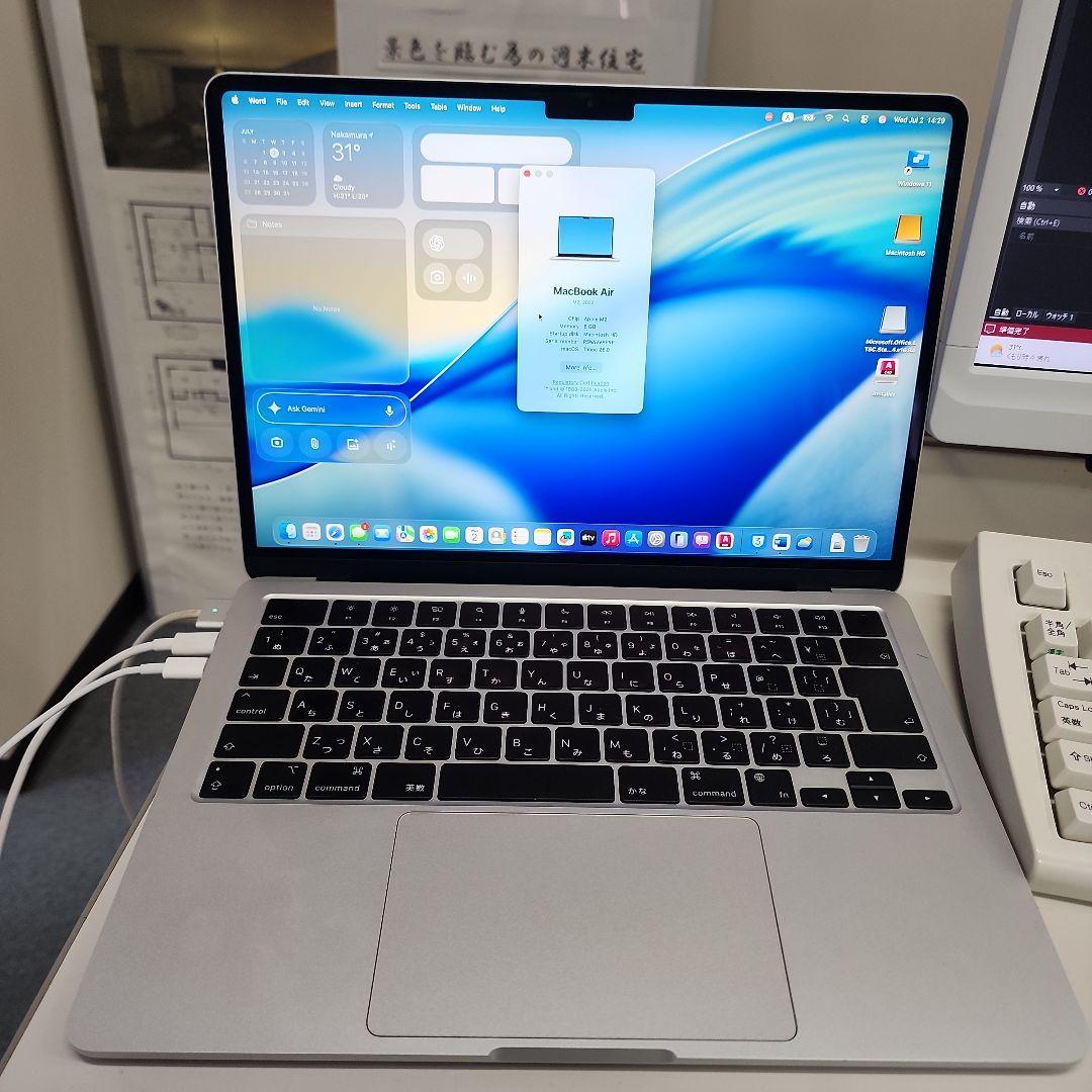 MacBook本体 MacBook Air M2 256GB 100% AppleCare 2026