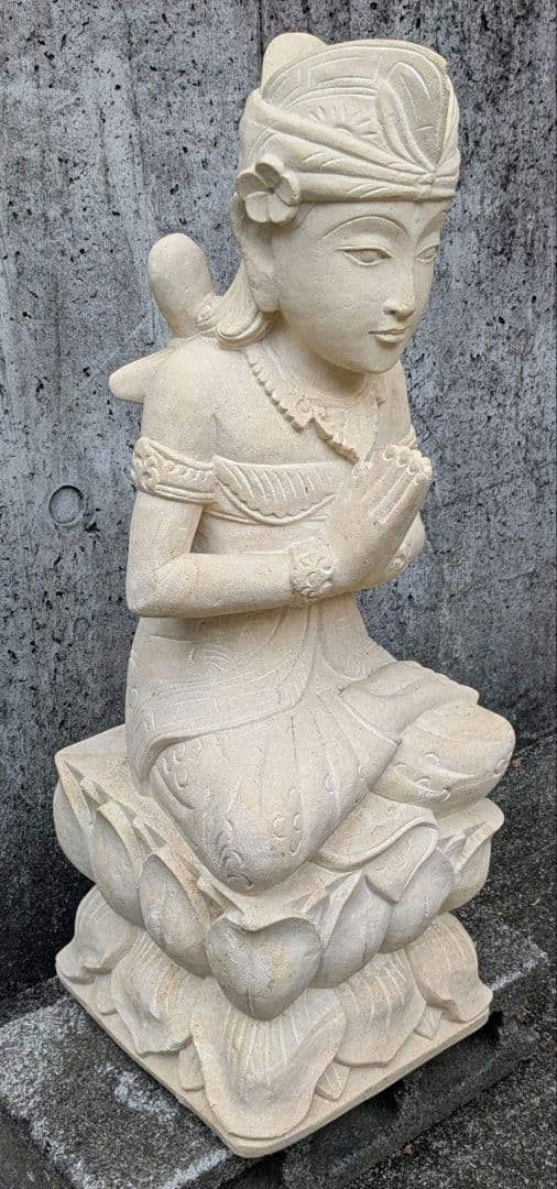 一都三県限定販売　ガネーシャ　バリニーズカップル　バリ　石像　アジアンインテリア