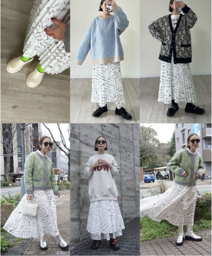 新品✨トーマスマグパイ　プリーツ　総柄　スカート　タグ付き　38