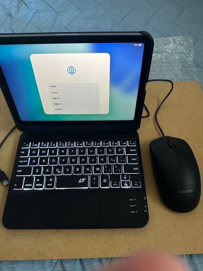 iPad mini6本体 バックライトキーボード、マウス付き機能不良有り