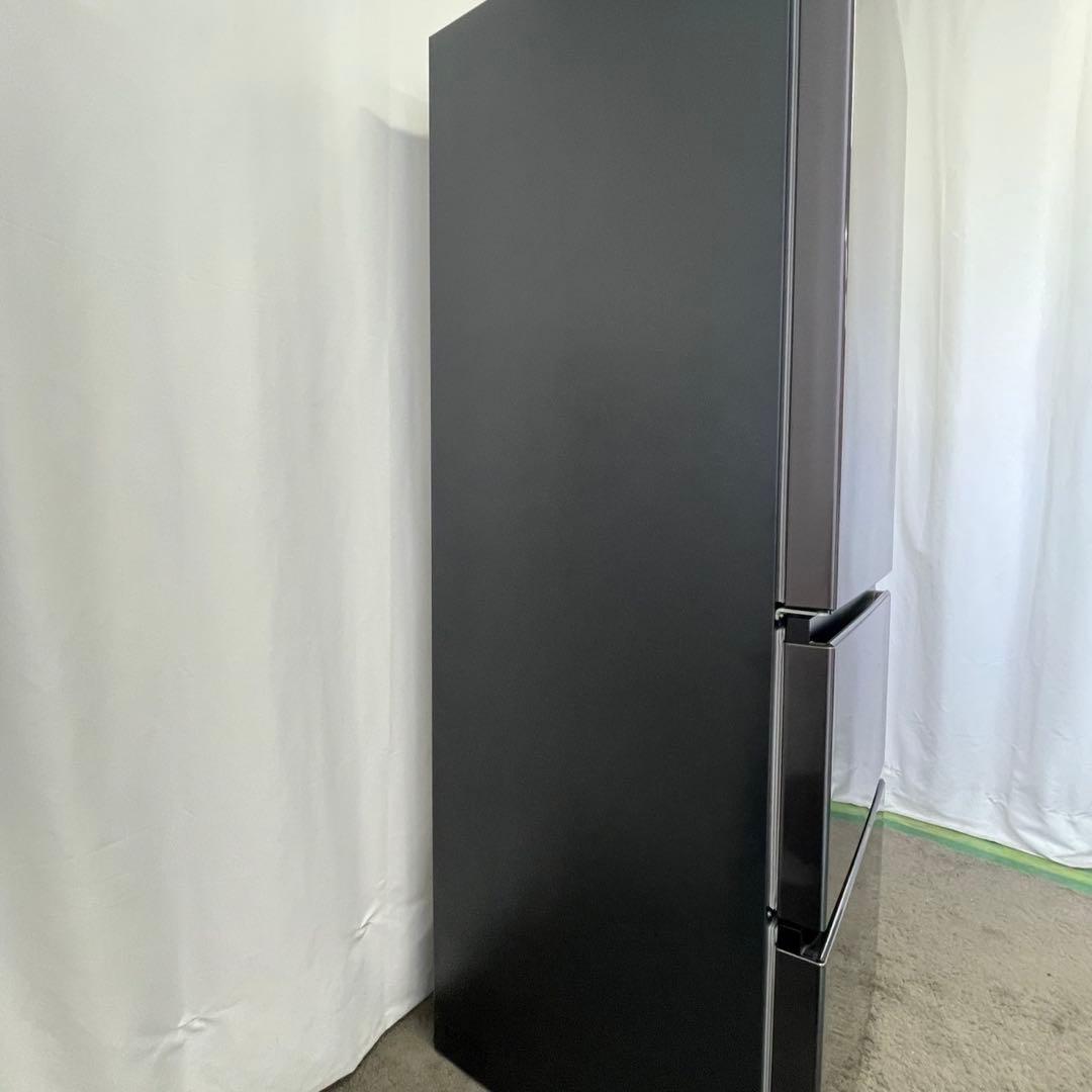 245⭕️日立　冷蔵庫　大型　黒　350ℓ　左開き　真ん中野菜室　安い　設置無料