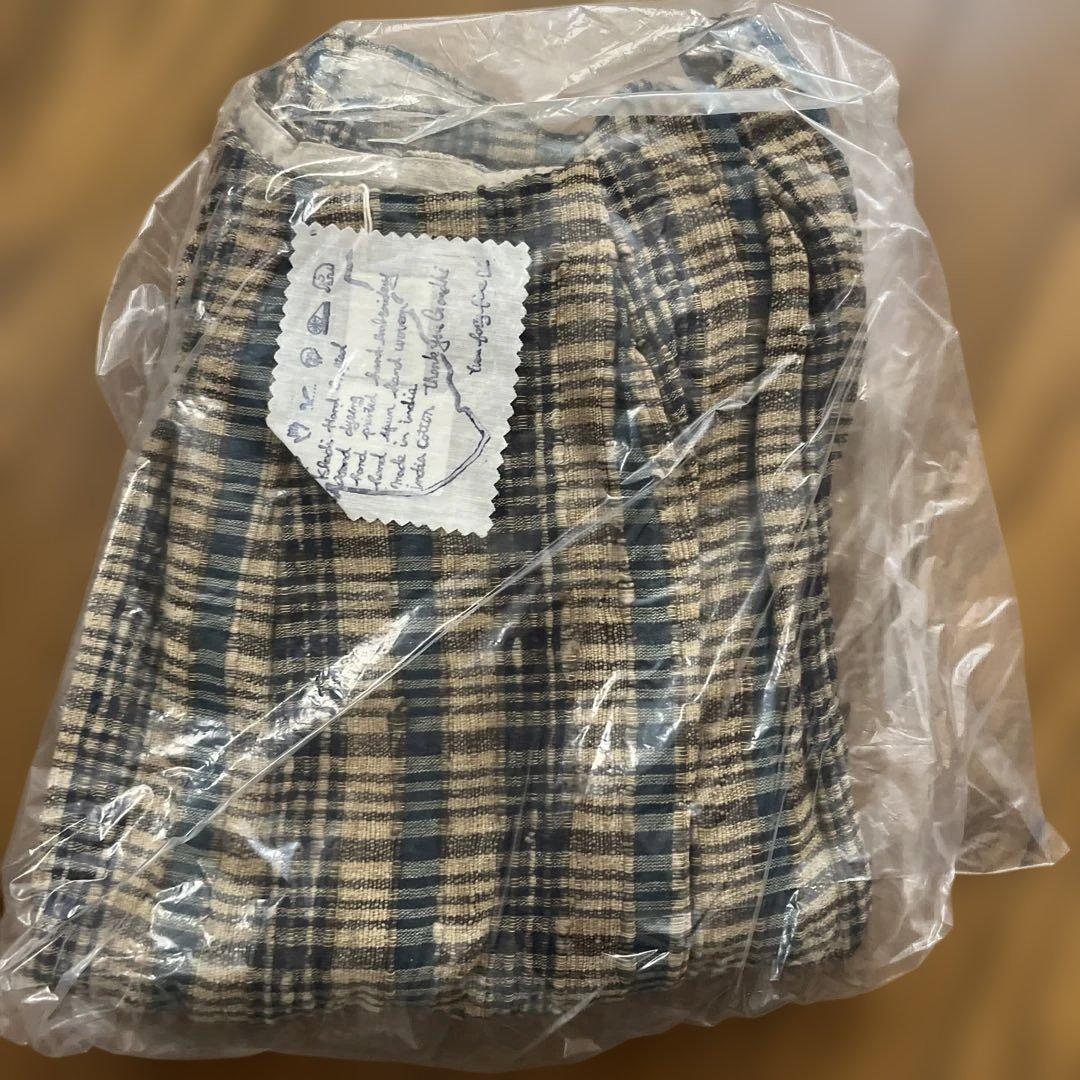 45R インドシルクのタックブラウス　45rpm