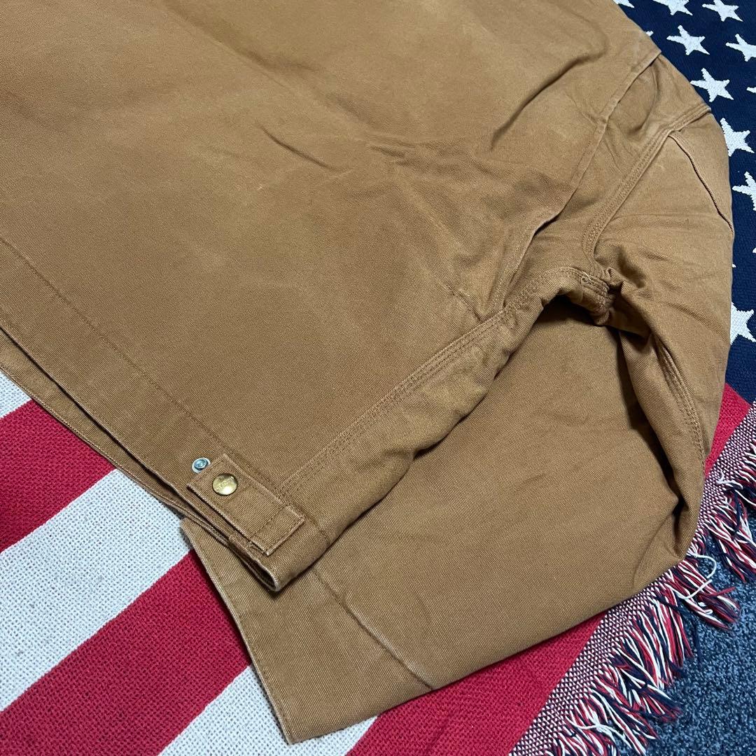 USA製 carhartt カーハート ダックデトロイトジャケット 企業系刺繍