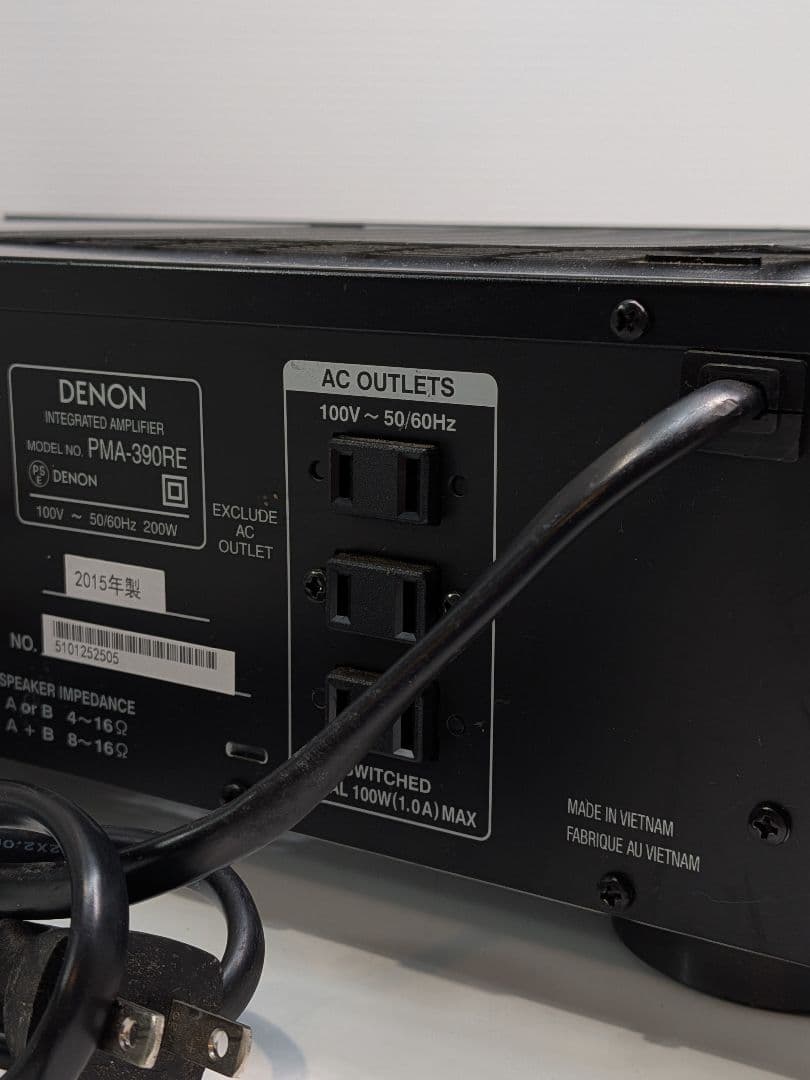 DENON プリメインアンプ PMA-390RE 2015年製