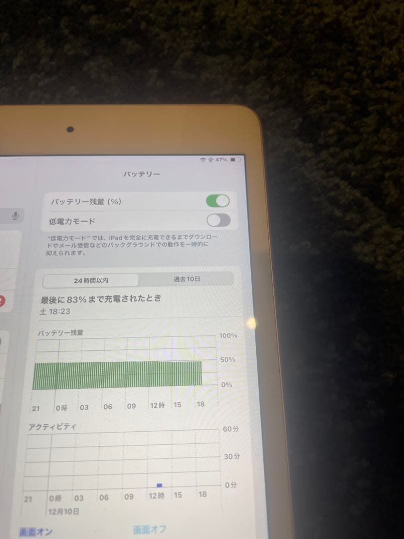 258GB ゴールド iPad 10.2インチ 本体　第5世代　初期化済み