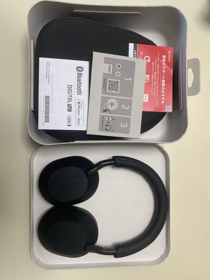 Sony wh-1000xm5 ヘッドホン 付属ケース　充電ケーブル