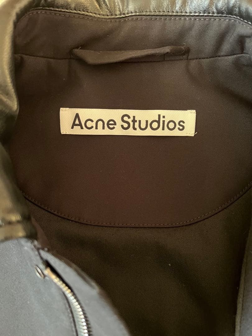 Acne Studious ボンバーパデッドジャケット 新色ブラック44