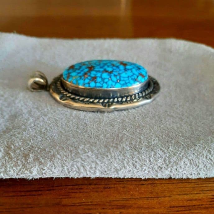 【特大】ハイグレードキングマン スパイダーウェブ ナバホ族 ジェフジェームスJr