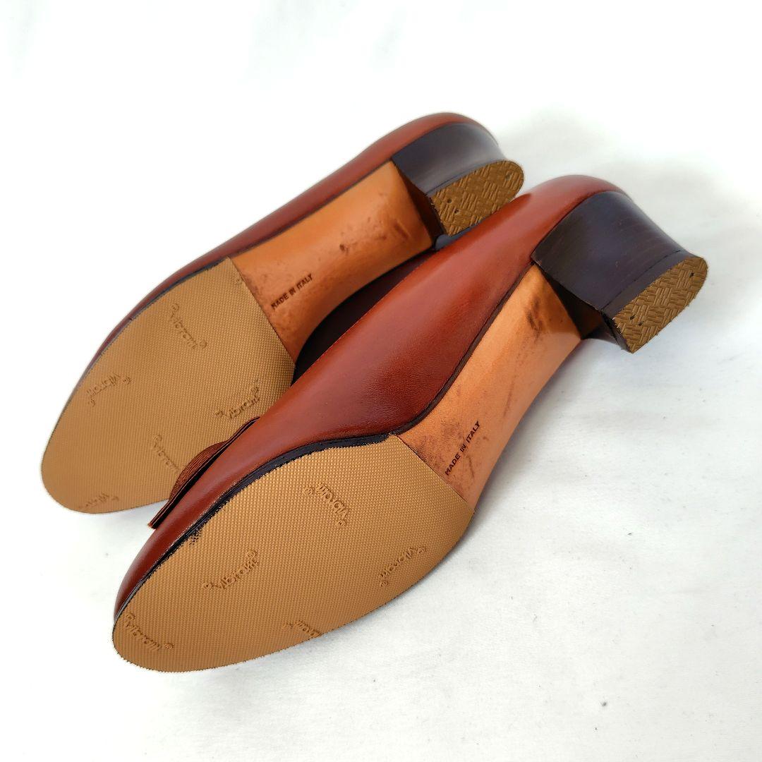 ✨️腕利き職人のリペア済✨️良品【フェラガモ】ガンチーニ リボン パンプス