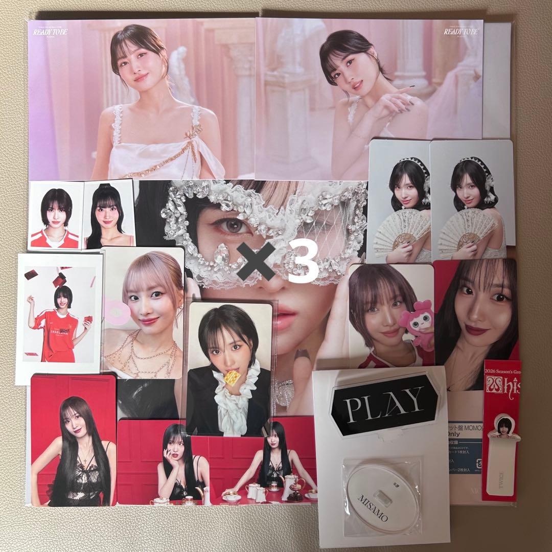 TWICE MISAMO PLAY ミサモ　モモ　トレカ　ラントレ　アルバム