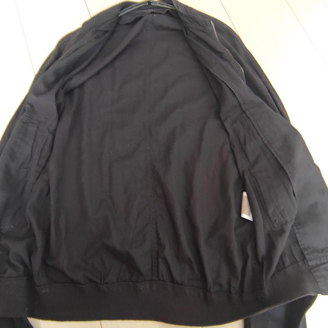 ユリウス♡JULIUS　ジャケット　薄手　黒　ジップアップ　綿100 コットン